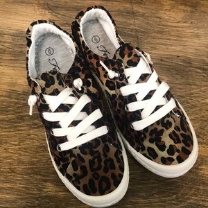 Velvet Leopard Sneakers
